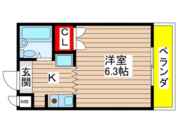 シーズンコート野並の物件間取画像